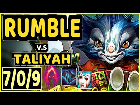 CINKROF (RUMBLE) vs TALIYAH - 7/0/9 KDA JUNGLE GAMEPLAY - EUW Ranked MASTER