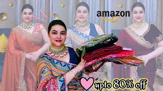 Amazon upto 80% off Festival wear Saree & Jewellery set haul @PoojaRikichoyal