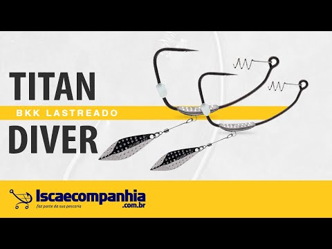 Vídeo Anzol Lastreado BKK Titan Diver - C/ 2UN