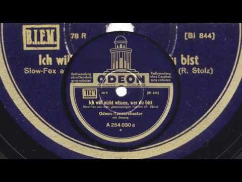 Fred Bird: Ich will nicht wissen, wer du bist (Max Mensing, 1932)