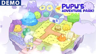 CUTE IDLE PARK MANAGEMENT with SLIMES | Pupu's Adventure Park demo gameplay