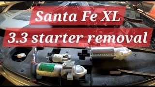 Hyundai Santa Fe XL | How to remove starter