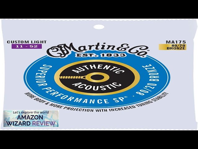 Vídeo relacionado con MARTIN Pack de 3 cuerdas para guitarra acústica, Superior Performance Custom Light 11-52, bronce 80/20 (MA175PK3)