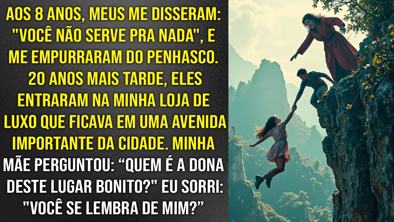 Eles me empurraram de um penhasco quando eu tinha 8 anos. 20 Anos depois sem saber, entraram na loja