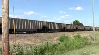 preview picture of video 'HD West Bound Union Pacific Coal Drag with rear DPU'