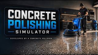 【Concrete Polishing Simulator】汚い床をピカピカのコンクリート床に磨き上げるお掃除シミュレーションゲーム【Steam】
