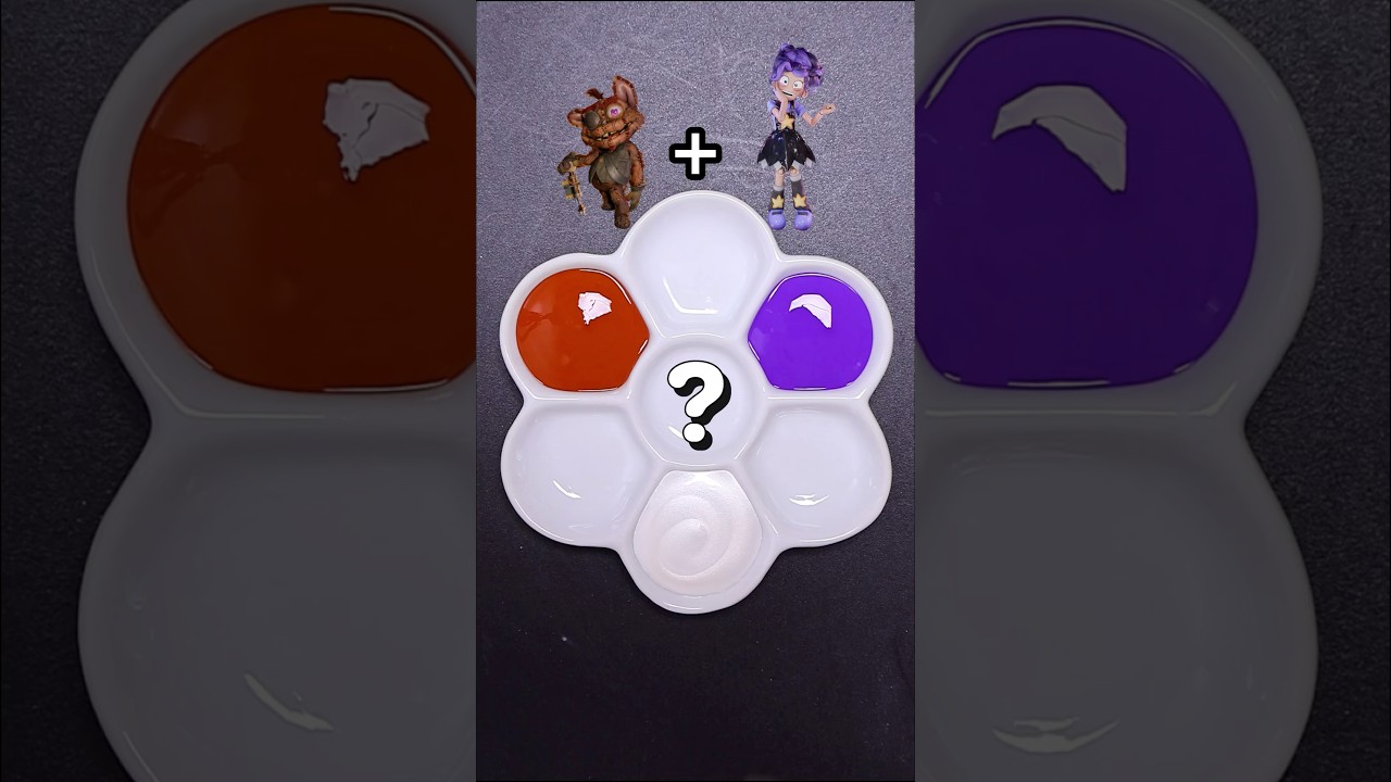 Poppy Playtime Characters color mixing（Part5) #poppyplaytime #colormixing #satisfying