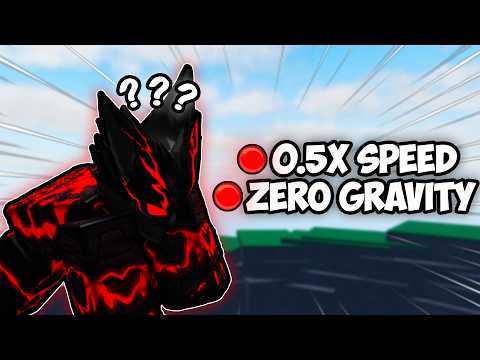 What EVERY MOVE with 0.5x ATTACK SPEED and ZERO GRAVITY looks like in The Strongest Battlegrounds