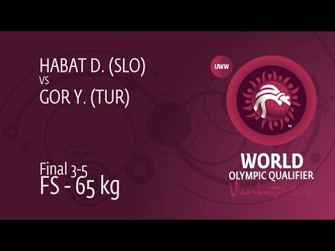 BRONZE FS - 65 kg: Y. GOR (TUR) df. D. HABAT (SLO), 6-0