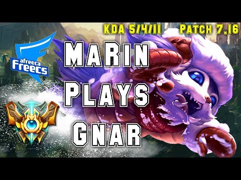 AFS MaRin Plays GNAR vs MAOKAI Top - S7 Ranked | Patch 7.16