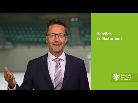 Videoansprache des Rektors der Bergischen Uni vor dem Wintersemester 20/21