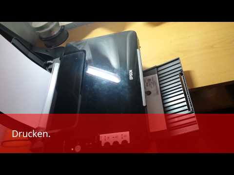 Kopieren beider Seiten eines Ausweises auf ein Blatt Papier