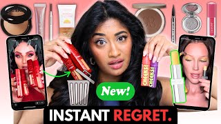 I Tested a Full Face of OVERHYPED New Makeup (this was awful)