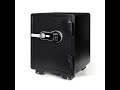 Fireproof safe with fingerprint  and digital code system,  46kg. - Horizontal-18