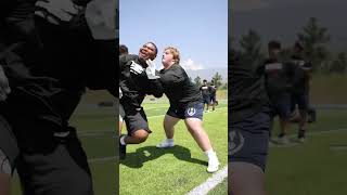 Pass Rush 1 on 1’s | Crazy Spin Move | Brandon Morris