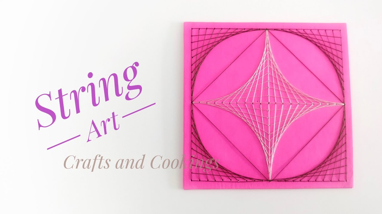 DIY / String Art Without Nails or Hammer /String Art Tutorial / Thread Art
