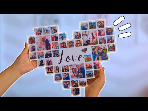 CORAZÓN DE FOTOS personalizado💕| Regalo de San Valentín | con Plantillas gratis