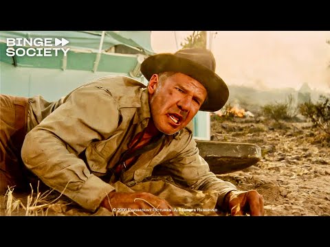 Indiana Jones Survives A Nuclear Blast - Indiana Jones and the Kingdom of the Crystal Skull (2008)