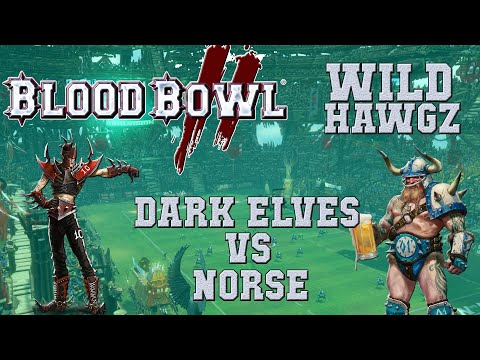 Blood Bowl 2 - Dark Elves (the Sage) vs Norse (Turin) - WH G9