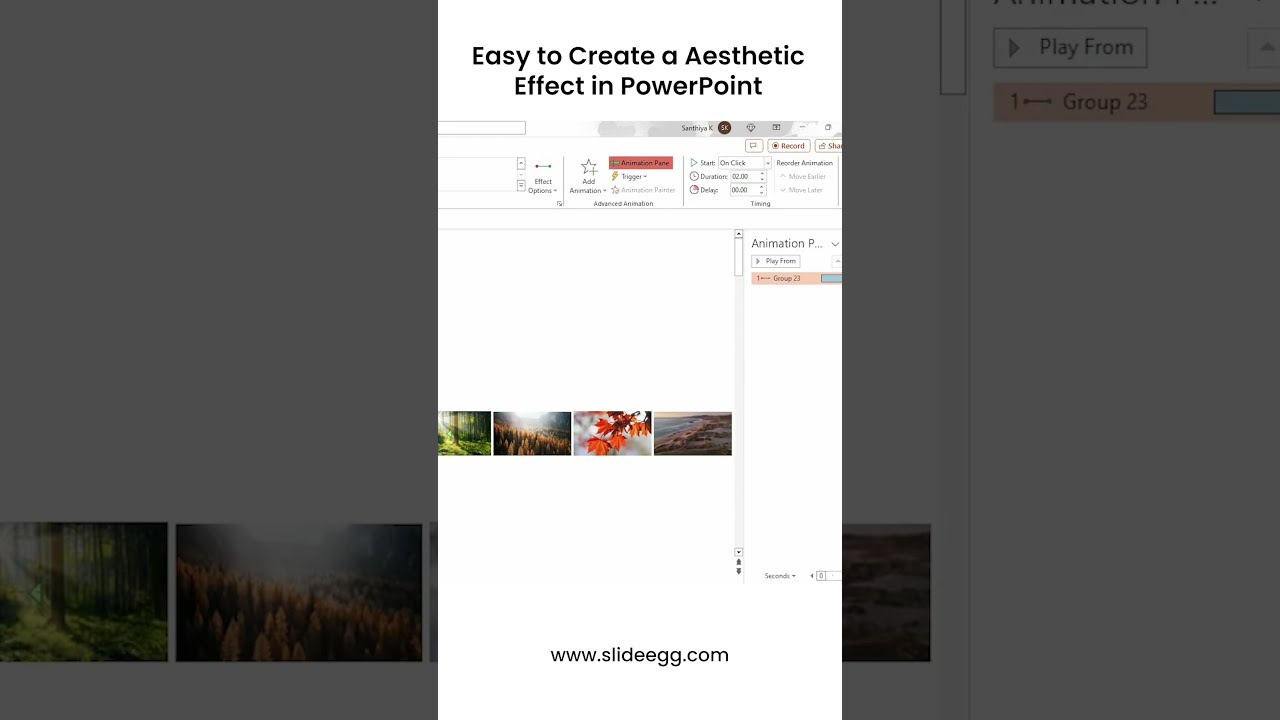 Easy to Create a Aesthetic Effect in PowerPoint
