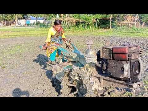 14 years old girl power tiller driveing video| Power tiller new Video