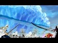 Mihawk Cuts A Frozen Tsunami Wave At Marineford