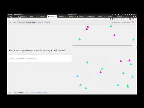 Practicalli Clojure 23 - Maria.cloud - animation with text and graphics