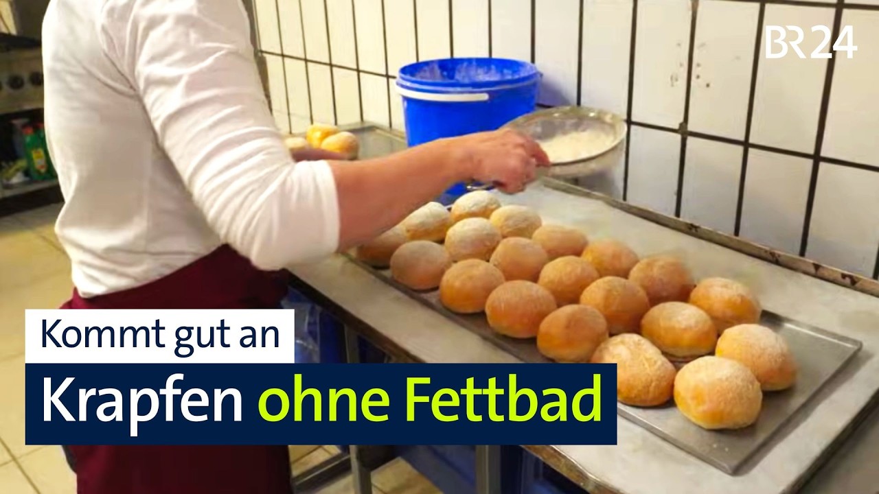 Liegt nicht schwer mit Magen - Bäckerei entwickelt Krapfen ohne Fettbad | Abendschau | BR24