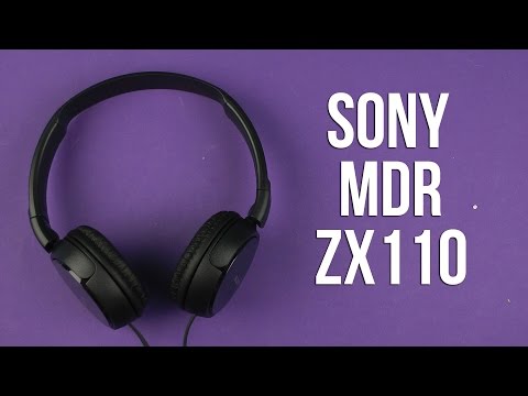 Наушники Sony MDR-ZX110 черный - Видео