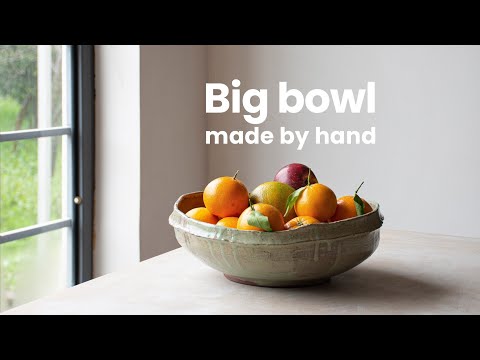 How to make a large ceramic bowl by hand: no pottery wheel