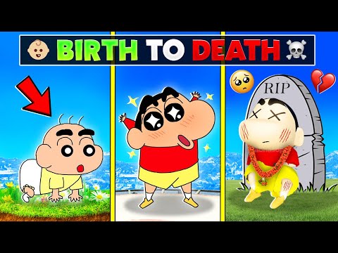 😱GTA 5 : Shinchan's BIRTH to DEATH in GTA 5!