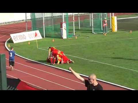 Gol Kosuke Ikegami w meczu II ligi MKS Chojniczanka - Bytovia Bytów