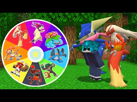 Roleta de Iniciais Decidem Meus Pokémons no Minecraft Pixelmon