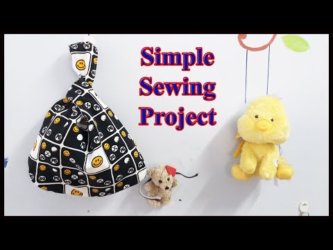 Easy DIY Reversible Make Knot Bags Simple Chic | Handmade Art Crafts