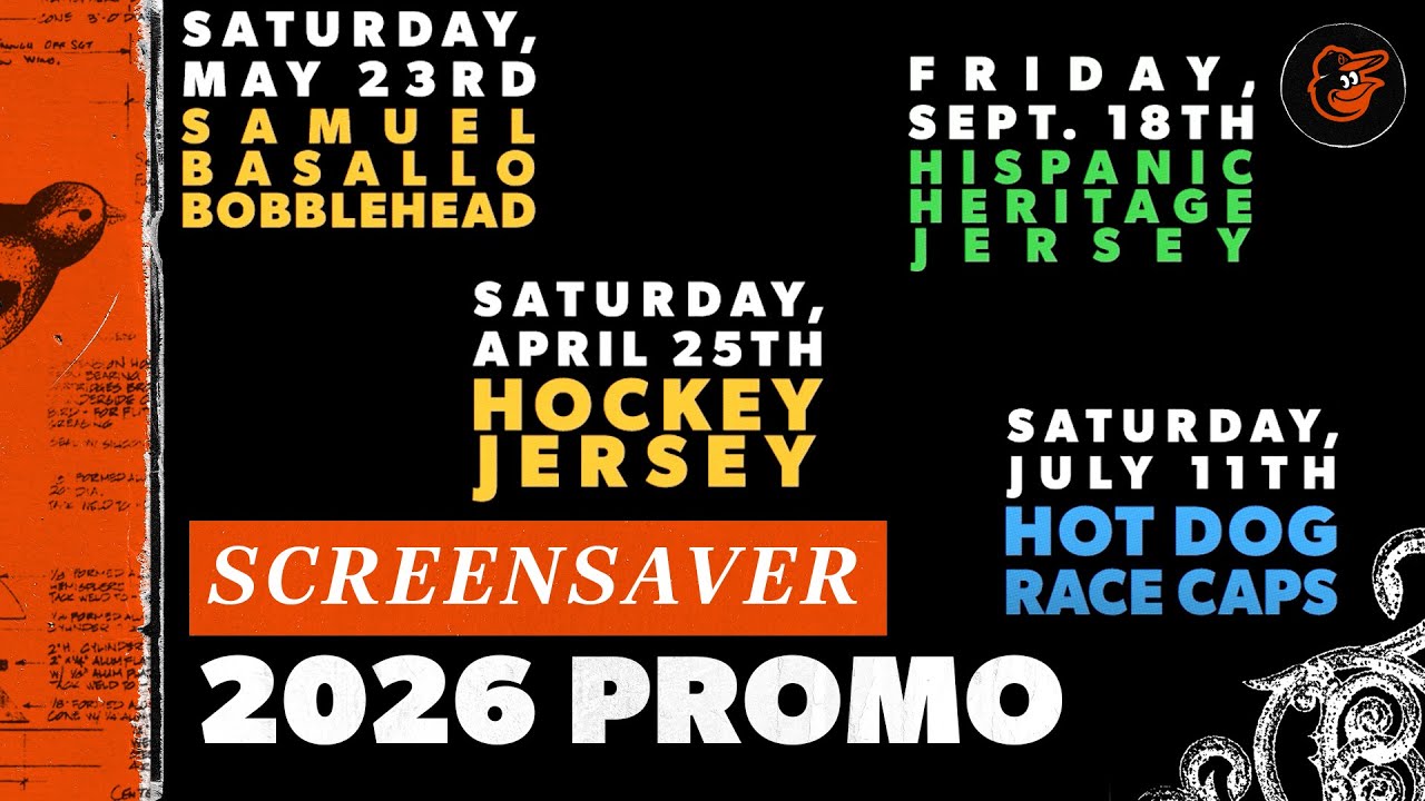 2026 Promo Items Screensaver | Baltimore Orioles