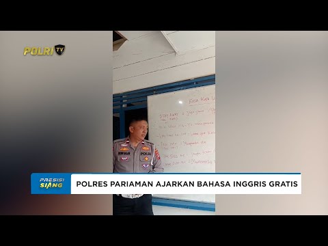 PERSONEL POLRES PARIAMAN AJARKAN BAHASA INGGRIS GRATIS