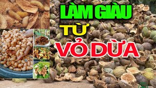 Getting Rich From Coconut Shells Only Spends a Few Hundred Dong, Earns Tens of Millions of Dong E...