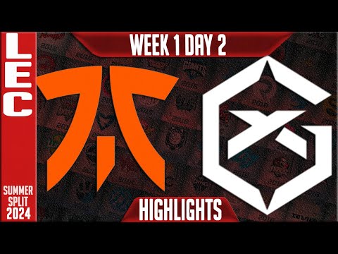 FNC vs GX Highlights | LEC W1D2 Summer 2024 | Fnatic vs GiantX Week 1 Day 2