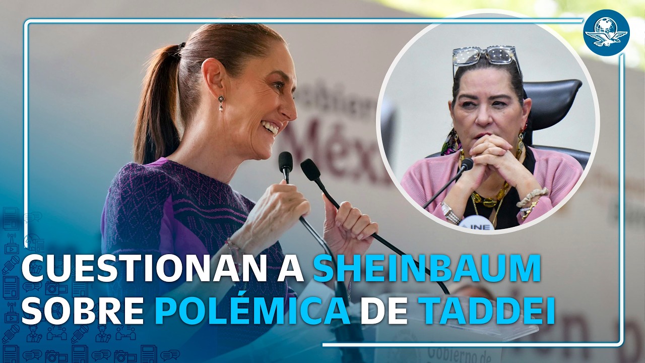 Sheinbaum reacciona a posible renuncia de Guadalupe Taddei al INE