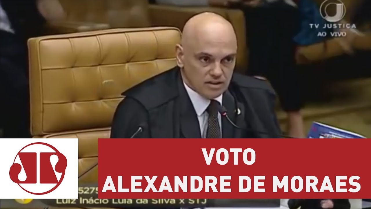 Confira o voto do ministro Alexandre de Moraes no julgamento do HC de Lula