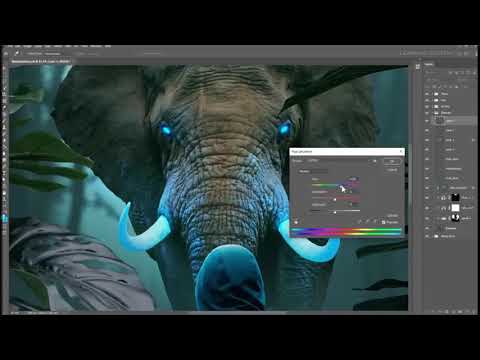 Ps advanced tutorial P36: teach you to use ps to synthesize creative scenes (deep in the jungle)