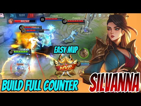UNDERRATED FIGHTER EASY DELETE ENEMIES - Silvanna Best Build 2022 - Build Silvanna Tersakit 2022