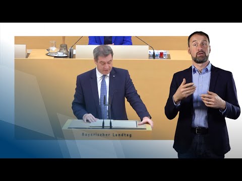 Regierungserklärung "Bayerns Schutzschirm gegen Corona" - Gebärdensprache - Bayern