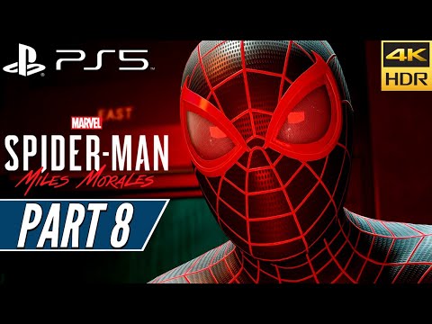 SPIDER-MAN MILES MORALES (PS5) Walkthrough Gameplay PART 8 [4K 60FPS HDR] - No Commentary