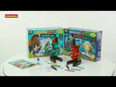 Миниатюра изображения товара Микроскоп оптический Bondibon Французские опыты. Науки с Буки. Микроскоп. Динозавры/ ВВ4201