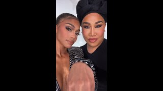 The lovely Lori Harvey is all GLAMMED UP and ready to SLAY! #makeup #glam #onesizebeauty #makeover by Patrick Starrr