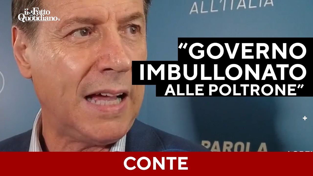 Conte: “Follia lo scostamento di bilancio per le armi. Governo imbullonato alle poltrone”