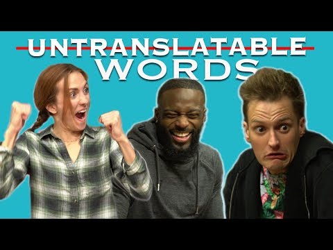 Youtubers 翻譯無法翻譯的單詞 (Youtubers Translate Untranslatable Words)