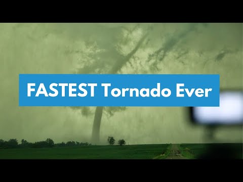 World Record!! FASTEST Moving Tornado EVER!!