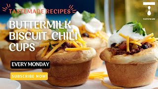Buttermilk Biscuit Chili Cups by Tastemade